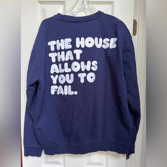Navy Graphic Sweatshirt - Picture 2 of 4
